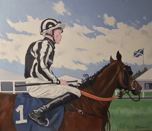 Horse racing fine oil - racing, painting