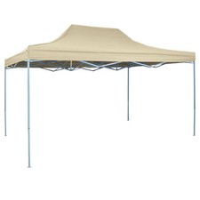 - Marquee 3x4.5 m  White  Garden Gazebo Canopy Tent Z7P4