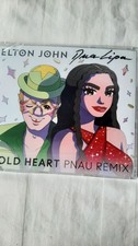 Elton John Dua Lipa Signed CD And Art Card