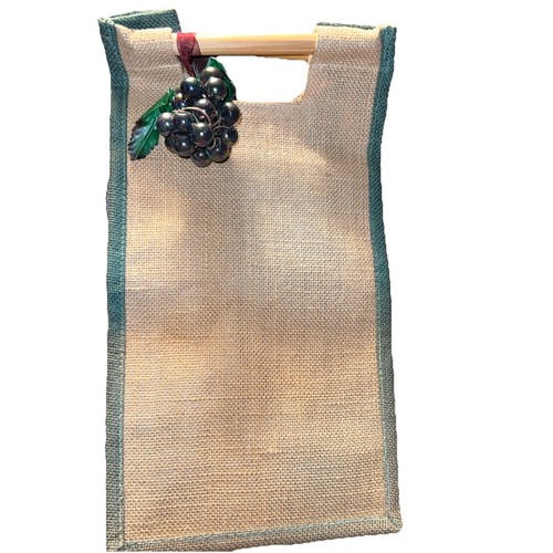 Jute double wine - jute, gift