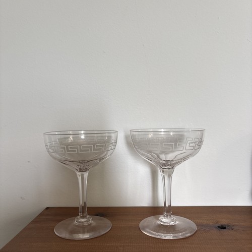 Pair vintage crystal - pair,