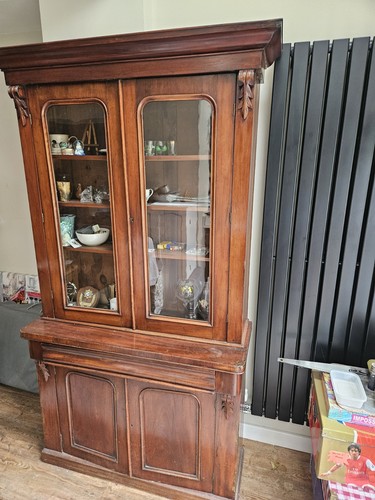 Victorian mahogany glazed - a,