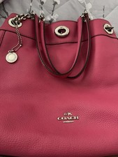 Coach Deep Fuschia Pink Leather Bag