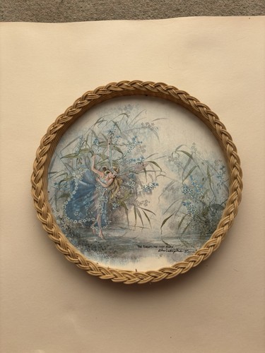 Vintage flower fairies tray - fairies,