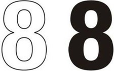 3" BLACK / WHITE SELF ADHESIVE