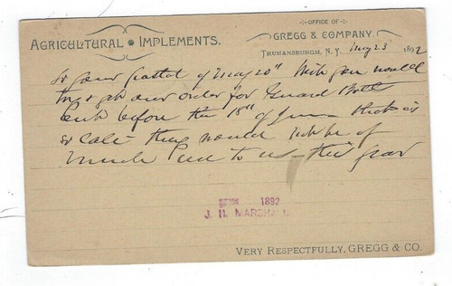 1892 ux10 postal card - ux10,