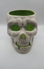 Ceramic Skull Pot Decor Spooky Collectable Halloween