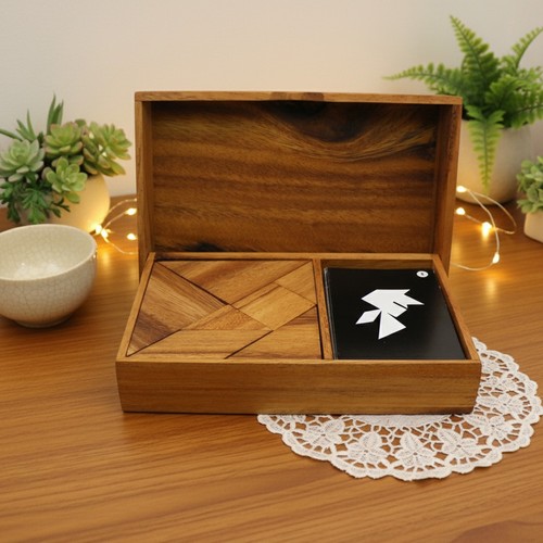 Logic tangram set - set, with