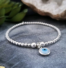 Sterling Silver Evil Eye charm