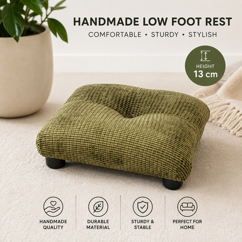 Handmade low footstool - low,