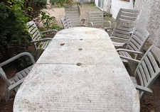 Classic White Garden Furniture bought from Selfridges can renew with spray paint