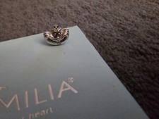 Genuine CHAMILIA x DISNEY 925 Alice in Wonderland CHESHIRE CAT Bead Charm RARE