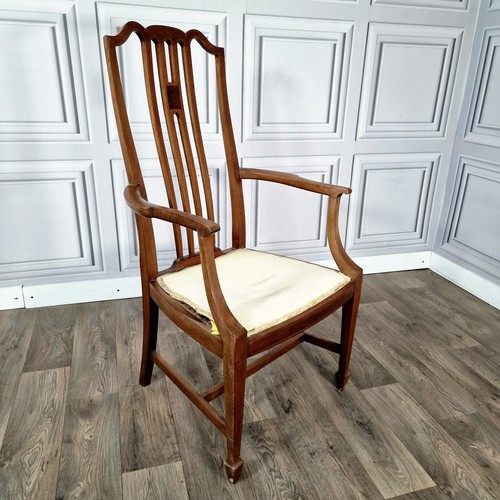 Antique wooden edwardian chair - antique,