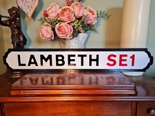 Lambeth Indoor Old Fashioned London Street Sign Lambeth Palace South London