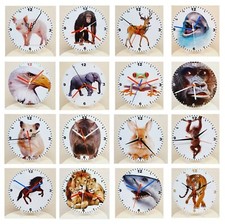 Your Favourite Animal on a Quartz Clock, Or Use Your Own Picture Battery Include