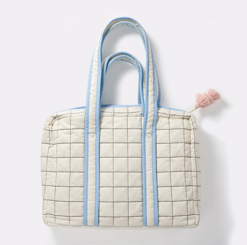 Paper chase fabric holdall bag - paper,