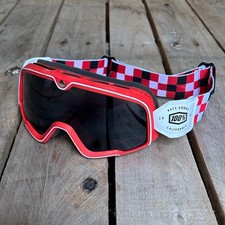 Retro Style Cafe Racer Scrambler Bobber Motorcycle Goggles DARK LENS #1