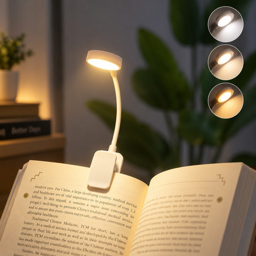 Book light led clip reading - led, clip-on