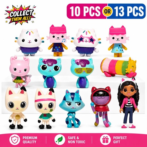 13pcsset gabby dollhouse - gabby's,