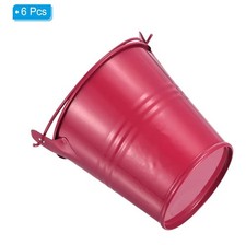 Small Metal Bucket 6 Pack Mini
