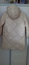Marks And Spencer Girls Cream Padded Coat. Age 10-11 Yrs....GUC....