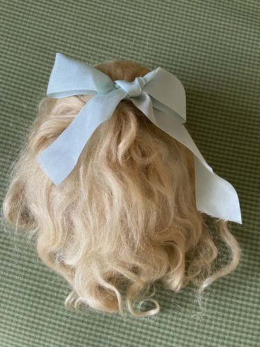 Mohair wig for antique bisque - antique,
