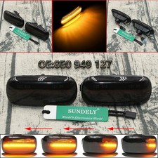 2× Dynamic Sweep LED Side Marker For Audi A4 S4 RS4 B6 00-05 A4 S4 RS4 B7 05-09