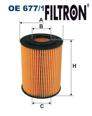 Engine oil filter 677 - oil,