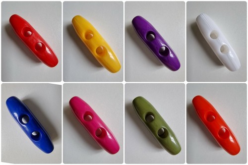 Luxury colourful resin toggle - luxury,