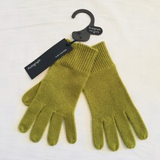 BNWT M&S Autograph Ladies Lime Green Pure Cashmere Knitted Gloves RRP £39.50
