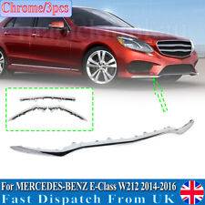 Front Bumper Grill Trim Molding Lip Chrome For Mercedes E Class W212 2014-2016