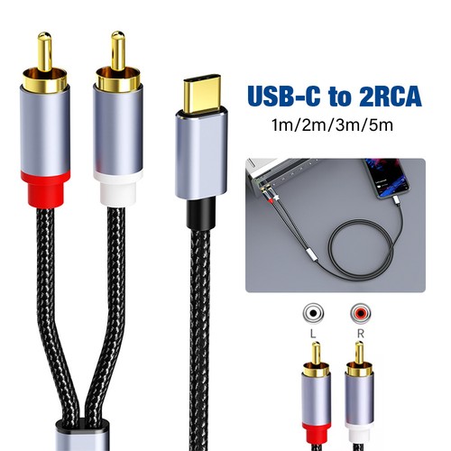 Usb dual rca audio - c,