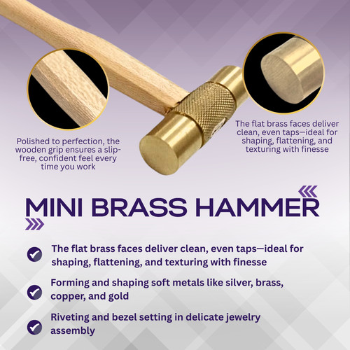 Mini brass hammer - hammer, with