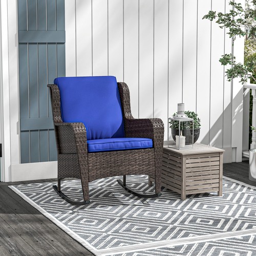 Outdoor wicker rocking chair - outdoor,