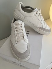 Reiss Ashley Men's  White Leather Trainers Size 8