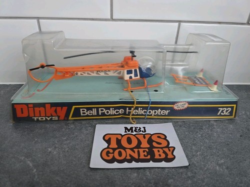 Dinky 732 bell helicopter - dinky,