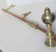 Antique Brass Curtain Pole Old