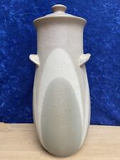 Rare SHELF POTTERY Large Modernist 13'' Hand Crafted Stoneware Spaghetti Jar EXC