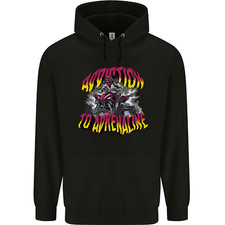Quad Biking Adrenaline ATV Biker Off Road Childrens Kids Hoodie