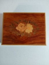 VTG Wooden Jewelry Footed