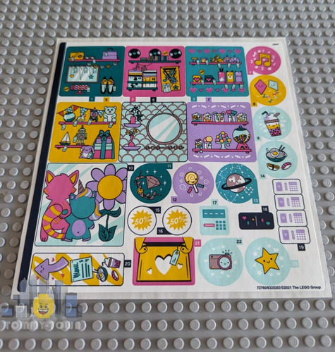 Lego friends sticker sheet - lego,