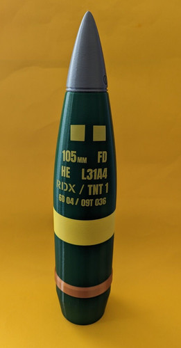 Replica plastic 105mm howitzer - 105mm,