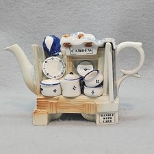 Rare Vintage Paul Cardew Miniature Teapot Tea For One China Market Stall 