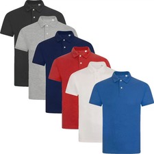 Mens Plain Polo Shirt Short