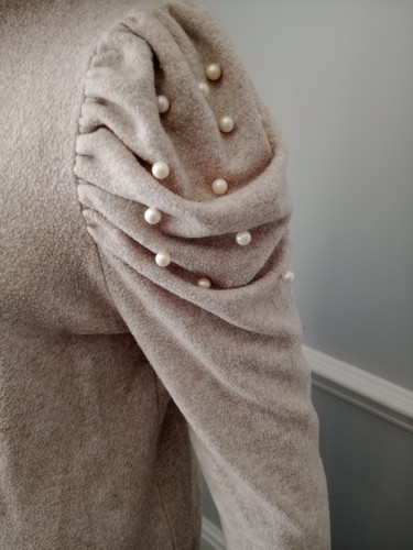 Zara women beige crew neck - zara,
