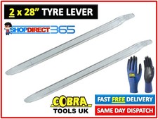 2 x Metal 28" Tyre Levers Tire