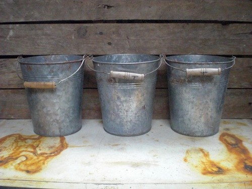 Rustic mini buckets small - mini,