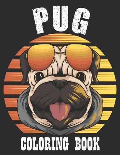 Pug coloring book dog fun - pug,