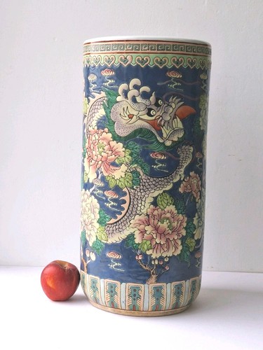 Vintage chinese painted dragon - vintage,