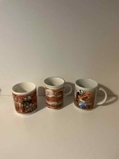 Gordon Fraser Country Companions Ceramic Drinking Mug Cup X3 Hedgehog Rabbit